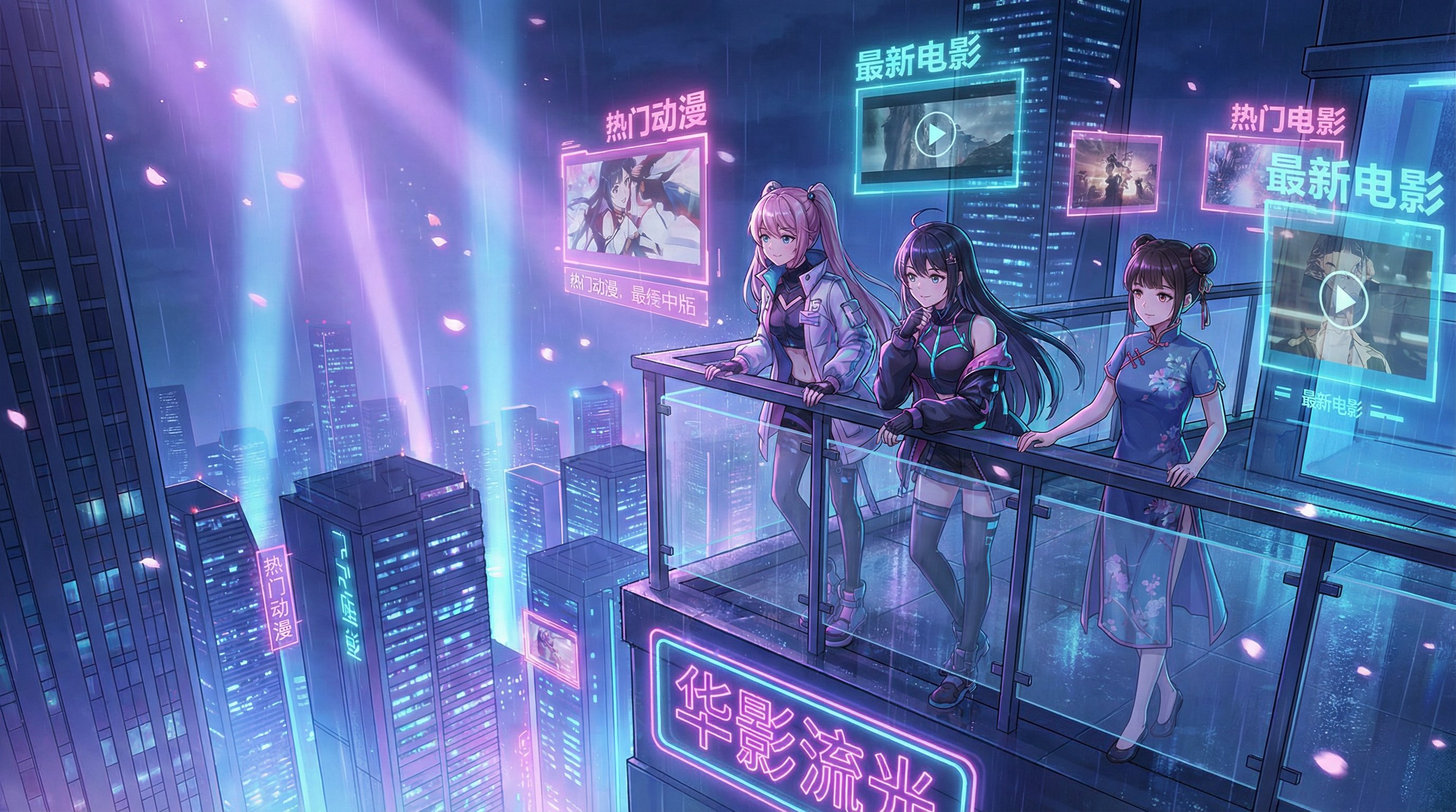 看片高清视频 - 4K赛博城市夜景